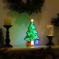 Christmas Tree Infinity Mirror Neon Sign for Wall Decor 3D Endless Extension LED Night Lamp USB Table Centerpiece Living Room