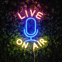 Live On Air LED Neon Sign