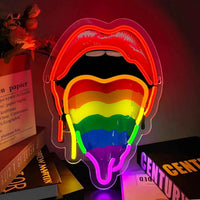 Lips & Tongue LED Neon Sign