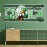 The World Is Yours Neon Dollar Art  Neon Sign