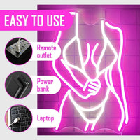 Female Silhouette LED Neon Sign