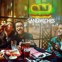 Fast Food Series Neon Sign, Food Icon Business Wall Lamp, Used For Fast Food Restaurants, Restaurants, Kitchen Art Decor.