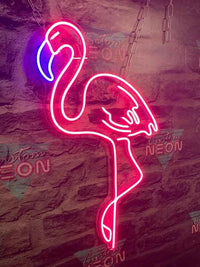 Pink Flamingo Custom Neon Sign Light LED Flex Letter Board for Home Bedroom Decor Indoor INS Wall Decoration Cool Gift