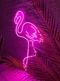 Pink Flamingo Custom Neon Sign Light LED Flex Letter Board for Home Bedroom Decor Indoor INS Wall Decoration Cool Gift