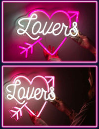 Lovers By Heart LED Neon Sign - Ztylist