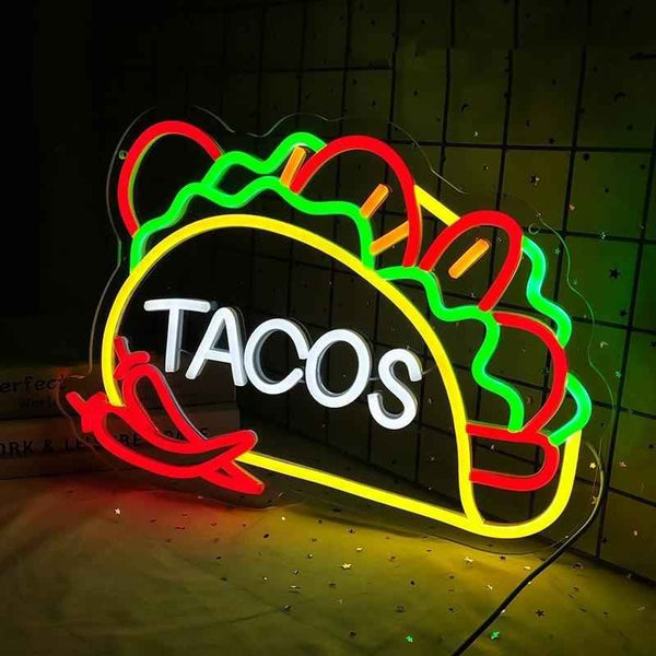 Spicy Tacos LED Neon Sign - Ztylist