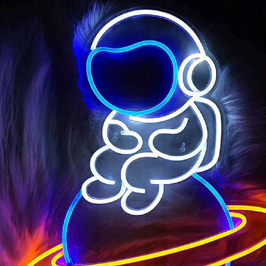 Astronaut Planet LED Neon Sign - Ztylist