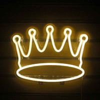 Yellow Crown LED Neon Sign - Ztylist