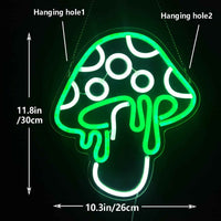 Green Mushroom LED Neon Sign - Ztylist