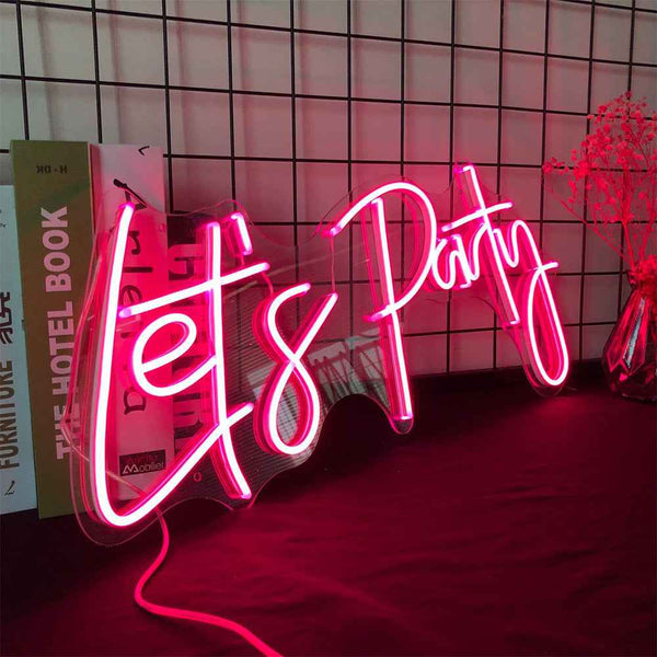 “Let’s Party” LED Neon Sign - Ztylist