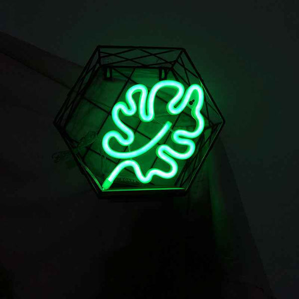 Green Tree Leaf LED Neon Light - Ztylist