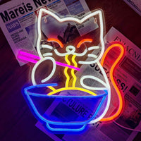 Lucky Cat LED Neon Sign - Ztylist
