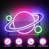 Saturn Planet LED Neon Sign - Ztylist