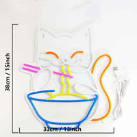 Lucky Cat LED Neon Sign - Ztylist