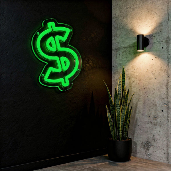 Dollar $ LED Neon Sign