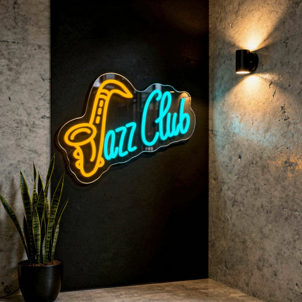 Jazz Club Saxophone LED Neon Sign