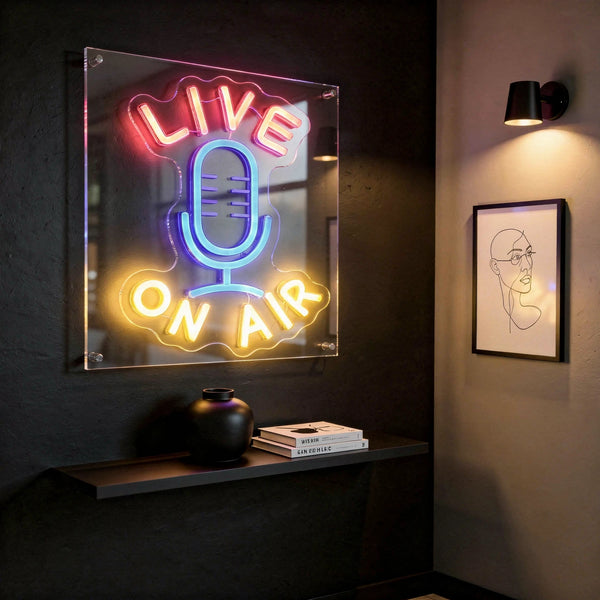 Live On Air LED Neon Sign