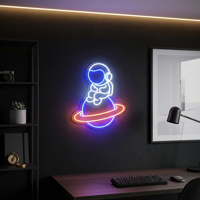 Astronaut Planet Neon Sign - Ztylist