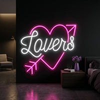 Lovers By Heart LED Neon Sign - Ztylist