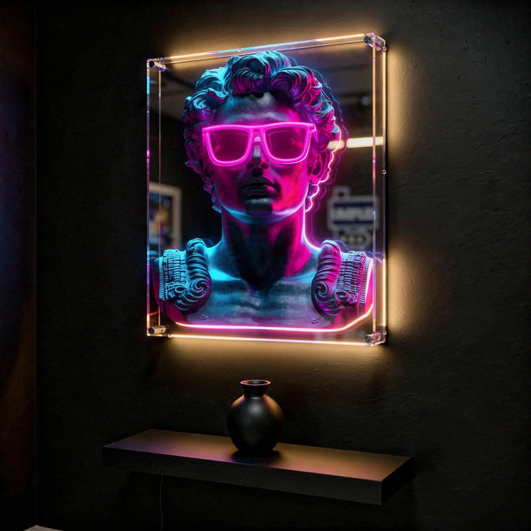 Trendy Girl LED Neon Wall Art